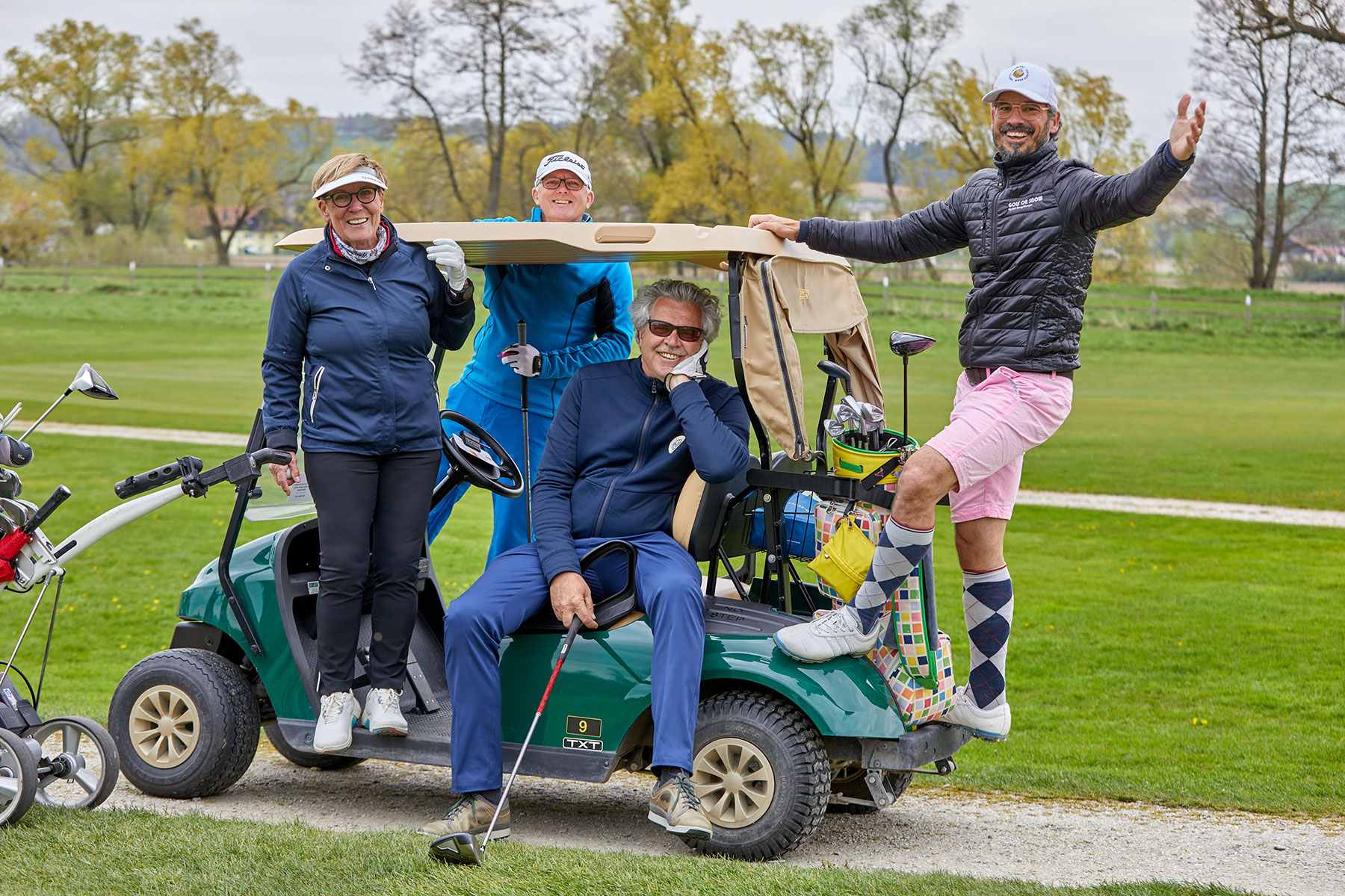 Viel Spaß hatten die Golfer bei ihrem Saisonstart auf dem Beckenbauer Golf Course.