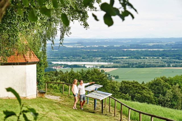 Ausblick über das  "Europareservat Unterer Inn" in der Ferienregion Rottal-Inn